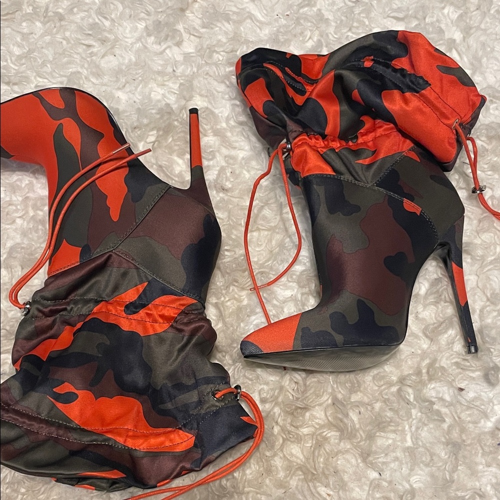 Bold Camouflage Stiletto Heels